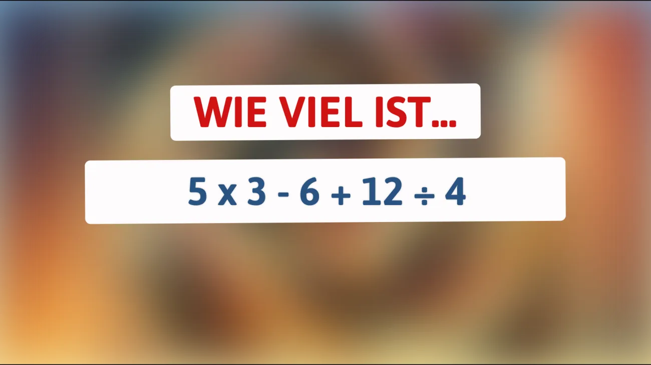 Herausforderung für kluge Köpfe: Können Sie dieses mathematische Rätsel lösen? Versuchen Sie es!"