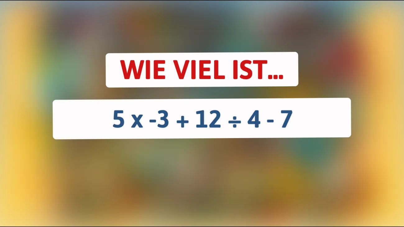 Kannst du dieses mathematische Rätsel lösen, das nur 5 % der Menschen verstehen? Teste deine Intelligenz!"
