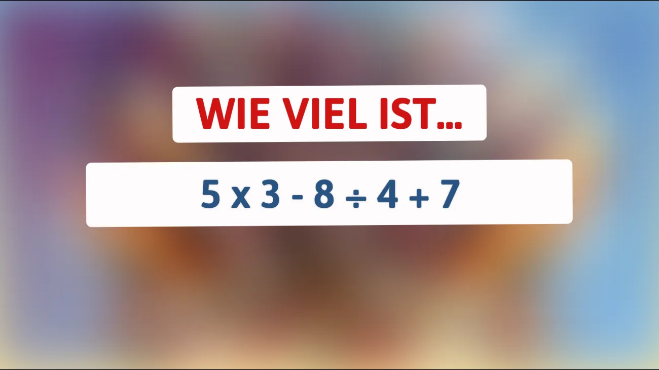Nur 1% können dieses mathematische Rätsel lösen: Bist du schlau genug, um die richtige Antwort zu finden?"