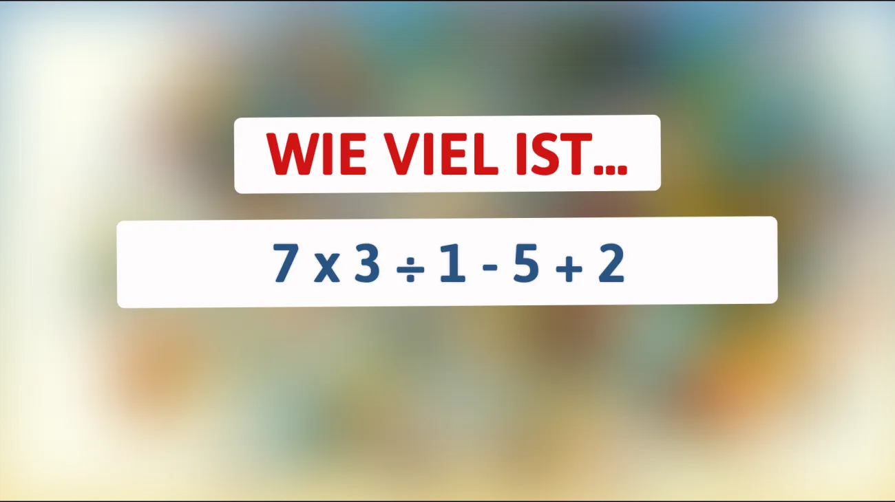 Nur für klügste Köpfe: Knackst du dieses mathematische Rätsel in Sekunden?"